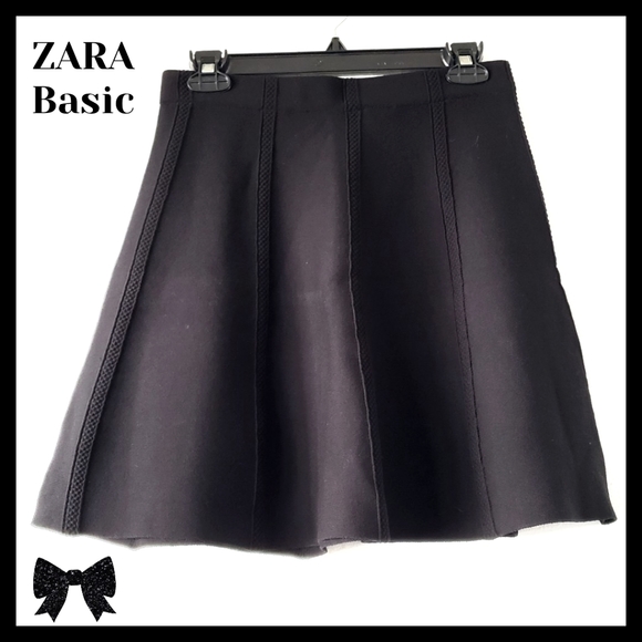 Zara Dresses & Skirts - ZARA Basic: Black A-line Mini Skirt